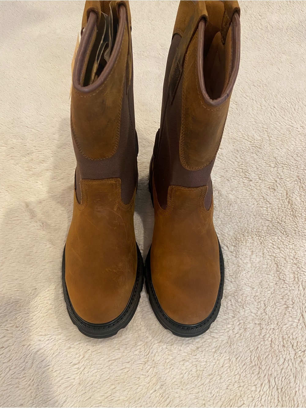 Carhartt Heritage Waterproof Steel Toe Wellington Work Boots Men’s 11 Wide - Picture 4 of 16